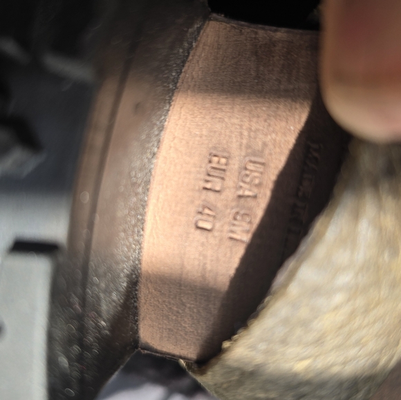 Vera Wang olive green suede motorcycle boots size 9 EUR 40 - Picture 13 of 13